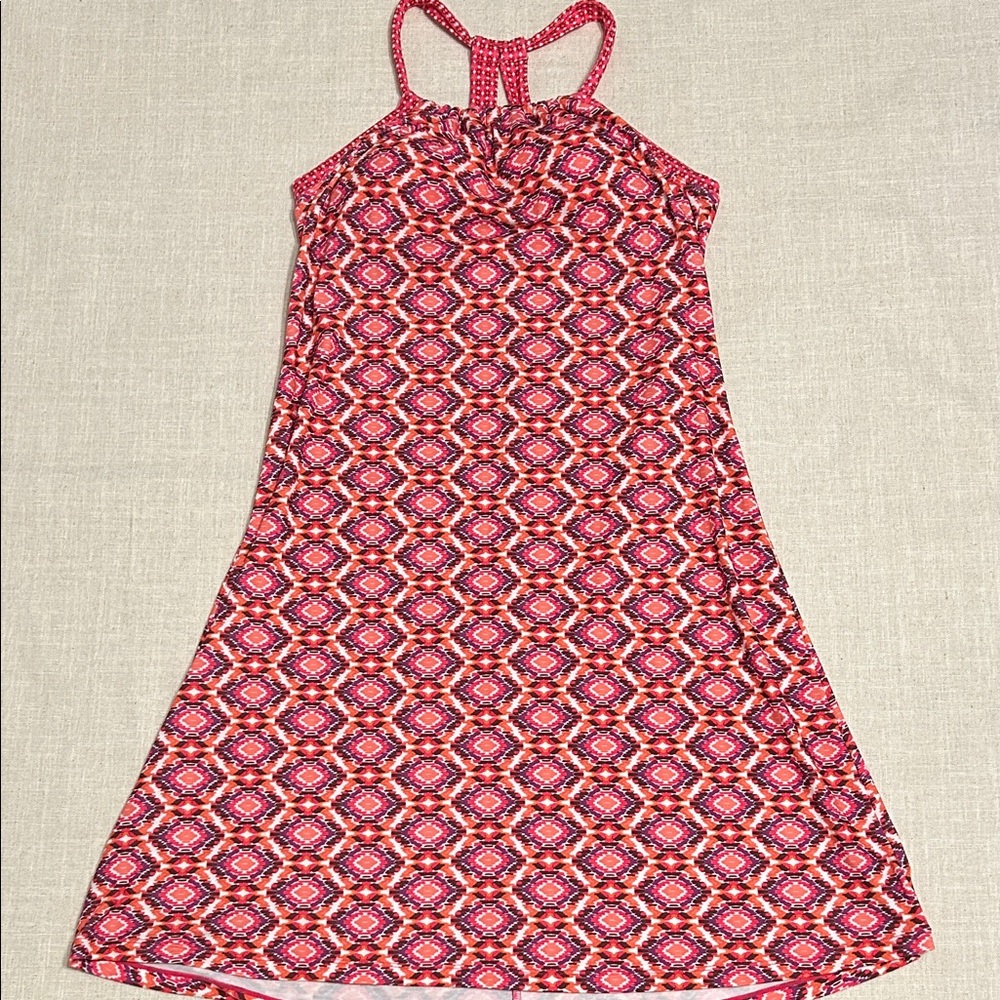 Prana Dress Women’s XL Pink Quin Geometric Mini Stretch Outdoor - Picture 15 of 15